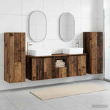 vidaXL Bathroom Furniture Set 5 pcs White 33 x 34.5 x 100 cm Engineered Wood