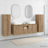 vidaXL Bathroom Furniture Set 5 pcs White 33 x 34.5 x 100 cm Engineered Wood