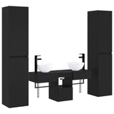 vidaXL Badkamermeubel Set 5 st Wit 33 x 34,5 x 160 cm Bewerkt hout