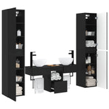 vidaXL Badkamermeubel Set 5 st Wit 33 x 34,5 x 160 cm Bewerkt hout