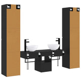 vidaXL Badkamermeubel Set 5 st Wit 33 x 34,5 x 160 cm Bewerkt hout