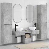 vidaXL Badkamermeubel Set 5 st Wit 33 x 34,5 x 160 cm Bewerkt hout