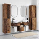 vidaXL Badkamermeubel Set 5 st Wit 33 x 34,5 x 160 cm Bewerkt hout