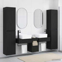 vidaXL Bathroom Furniture Set 5 pcs White 33 x 34.5 x 160 cm Engineered Wood