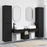 vidaXL Bathroom Furniture Set 5 pcs White 33 x 34.5 x 160 cm Engineered Wood