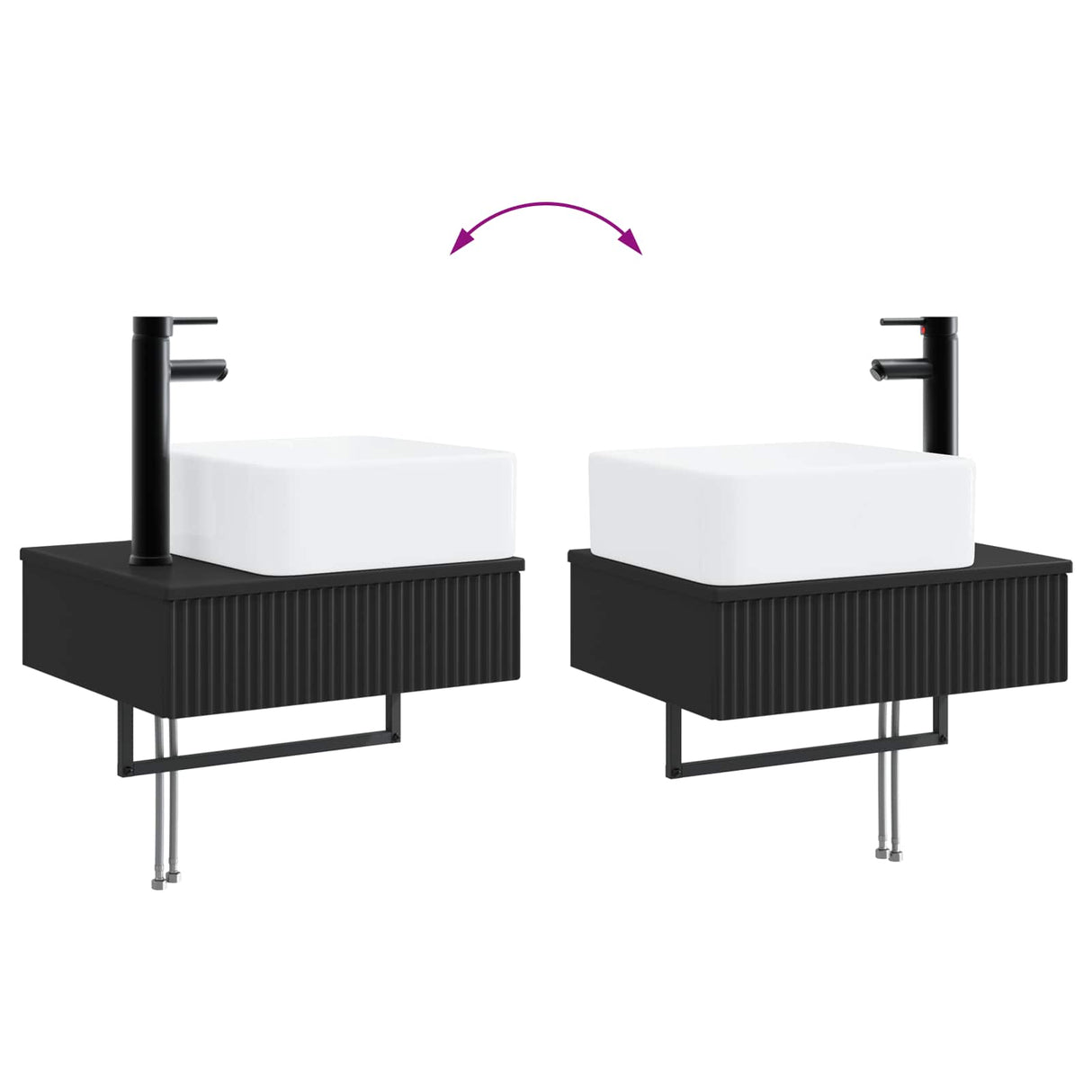 vidaXL Bathroom Furniture Set 5 pcs White 33 x 34.5 x 160 cm Engineered Wood