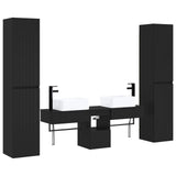 vidaXL Bathroom Furniture Set 5 pcs White 33 x 34.5 x 160 cm Engineered Wood