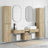 vidaXL Bathroom Furniture Set 5 pcs White 33 x 34.5 x 160 cm Engineered Wood