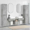 vidaXL Bathroom Furniture Set 5 pcs White 33 x 34.5 x 160 cm Engineered Wood