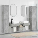 vidaXL Bathroom Furniture Set 5 pcs White 33 x 34.5 x 160 cm Engineered Wood