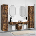 vidaXL Bathroom Furniture Set 5 pcs White 33 x 34.5 x 160 cm Engineered Wood