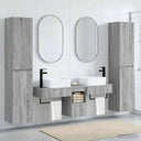 vidaXL Bathroom Furniture Set 5 pcs White 33 x 34.5 x 160 cm Engineered Wood