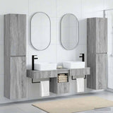 vidaXL Bathroom Furniture Set 5 pcs White 33 x 34.5 x 160 cm Engineered Wood