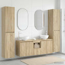 vidaXL Badkamermeubel Set 5 st Wit 33 x 34,5 x 160 cm Bewerkt hout