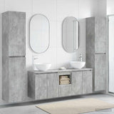 vidaXL Badkamermeubel Set 5 st Wit 33 x 34,5 x 160 cm Bewerkt hout