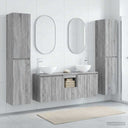 vidaXL Badkamermeubel Set 5 st Wit 33 x 34,5 x 160 cm Bewerkt hout