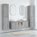 vidaXL Badkamermeubel Set 5 st Wit 33 x 34,5 x 160 cm Bewerkt hout