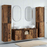 vidaXL Badkamermeubel Set 5 st Wit 33 x 34,5 x 160 cm Bewerkt hout