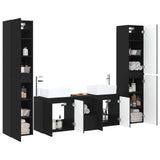 vidaXL Bathroom Furniture Set 5 pcs White 33 x 34.5 x 160 cm Engineered Wood