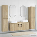 vidaXL Bathroom Furniture Set 5 pcs White 33 x 34.5 x 160 cm Engineered Wood