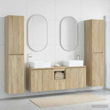 vidaXL Bathroom Furniture Set 5 pcs White 33 x 34.5 x 160 cm Engineered Wood