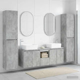 vidaXL Bathroom Furniture Set 5 pcs White 33 x 34.5 x 160 cm Engineered Wood