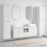 vidaXL Bathroom Furniture Set 5 pcs White 33 x 34.5 x 160 cm Engineered Wood