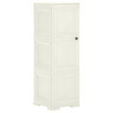 vidaXL Opbergkast hout-look 79x43x125 cm kunststof vanille-ijskleurig