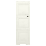 vidaXL Opbergkast hout-look 79x43x125 cm kunststof vanille-ijskleurig