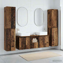 vidaXL Bathroom Furniture Set 5 pcs White 33 x 34.5 x 160 cm Engineered Wood
