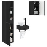vidaXL Badkamermeubel Set 3 st Wit 33 x 34,5 x 160 cm Bewerkt hout