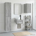 vidaXL Badkamermeubel Set 3 st Wit 33 x 34,5 x 160 cm Bewerkt hout