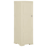 vidaXL Opbergkast hout-look 79x43x125 cm kunststof vanille-ijskleurig