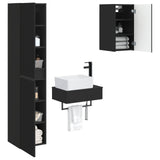 vidaXL Bathroom Cabinet Set 3 pcs White 33 x 34.5 x 160 cm Engineered Wood