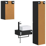 vidaXL Bathroom Cabinet Set 3 pcs White 33 x 34.5 x 160 cm Engineered Wood