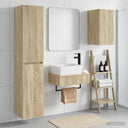 vidaXL Bathroom Cabinet Set 3 pcs White 33 x 34.5 x 160 cm Engineered Wood