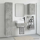 vidaXL Bathroom Cabinet Set 3 pcs White 33 x 34.5 x 160 cm Engineered Wood