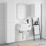 vidaXL Bathroom Cabinet Set 3 pcs White 33 x 34.5 x 160 cm Engineered Wood