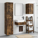 vidaXL Bathroom Cabinet Set 3 pcs White 33 x 34.5 x 160 cm Engineered Wood