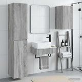 vidaXL Bathroom Cabinet Set 3 pcs White 33 x 34.5 x 160 cm Engineered Wood