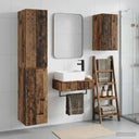 vidaXL Bathroom Cabinet Set 3 pcs White 33 x 34.5 x 160 cm Engineered Wood