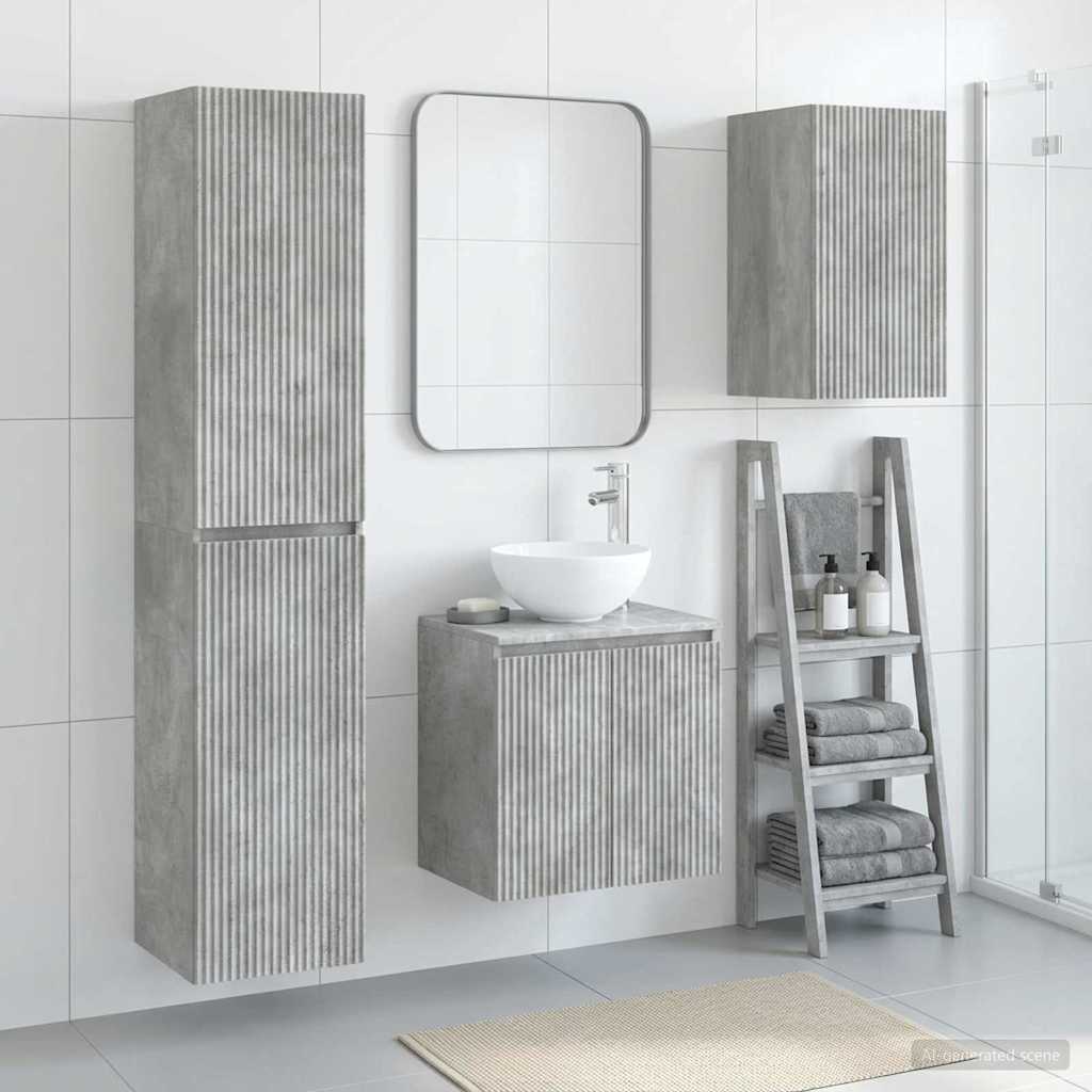 vidaXL Badkamermeubel Set 3 st Wit 33 x 34,5 x 160 cm Bewerkt hout