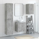 vidaXL Badkamermeubel Set 3 st Wit 33 x 34,5 x 160 cm Bewerkt hout