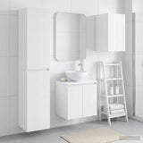 vidaXL Badkamermeubel Set 3 st Wit 33 x 34,5 x 160 cm Bewerkt hout