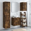 vidaXL Badkamermeubel Set 3 st Wit 33 x 34,5 x 160 cm Bewerkt hout