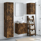 vidaXL Badkamermeubel Set 3 st Wit 33 x 34,5 x 160 cm Bewerkt hout