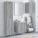 vidaXL Badkamermeubel Set 3 st Wit 33 x 34,5 x 160 cm Bewerkt hout