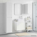 vidaXL Bathroom Furniture Set 3 pcs White 33 x 34.5 x 160 cm Engineered Wood
