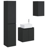 vidaXL Bathroom Furniture Set 3 pcs White 33 x 34.5 x 160 cm Engineered Wood