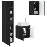 vidaXL Bathroom Furniture Set 3 pcs White 33 x 34.5 x 160 cm Engineered Wood